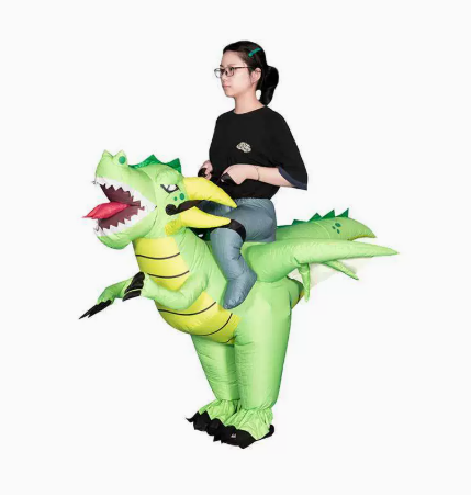 Inflatable Dinosaur Costume Adult - 1 قطعة زي تنكري قابل للنفخ