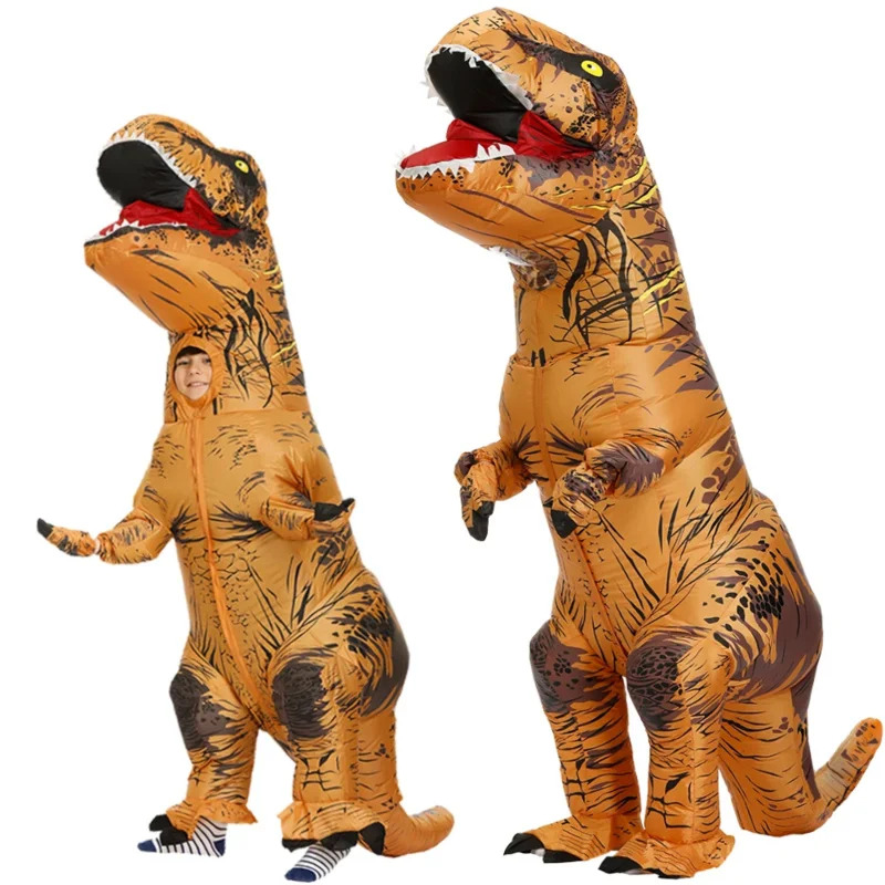 الكبار الاطفال أنيمي ديناصور ا - مراجعة Inflatable Dinosaur Costume Adult وسعره