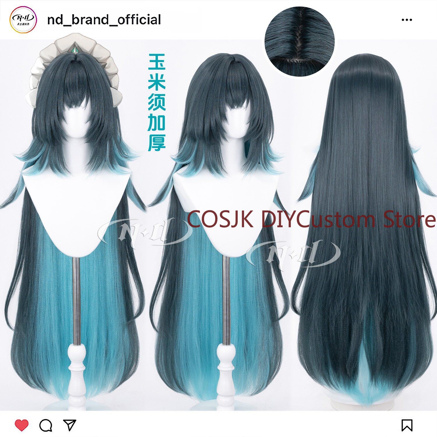 باروكة تنكرية طويلة باللون الأ - مراجعة Anime Cosplay Wig Heat Resistant وسعره
