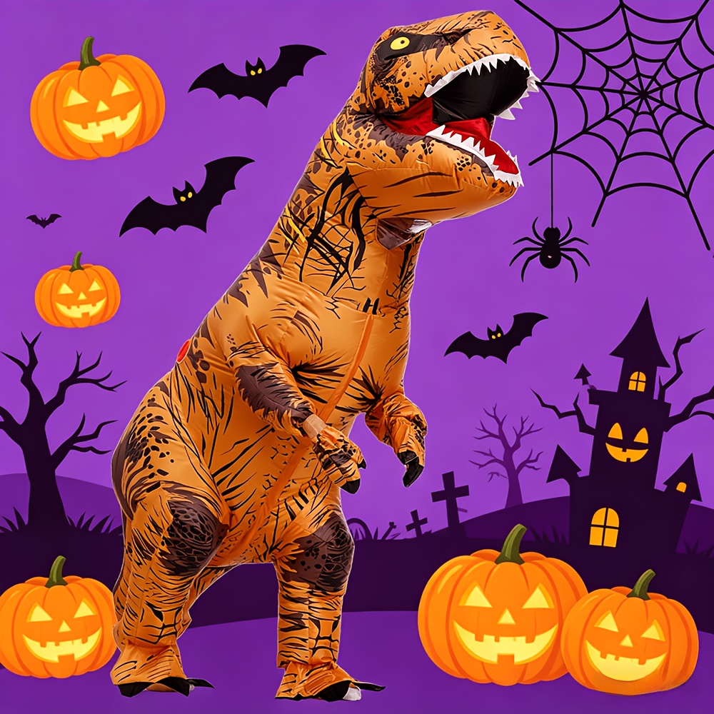 زي ديناصور قابل للنفخ للبالغين - مراجعة Inflatable Dinosaur Costume Adult وسعره