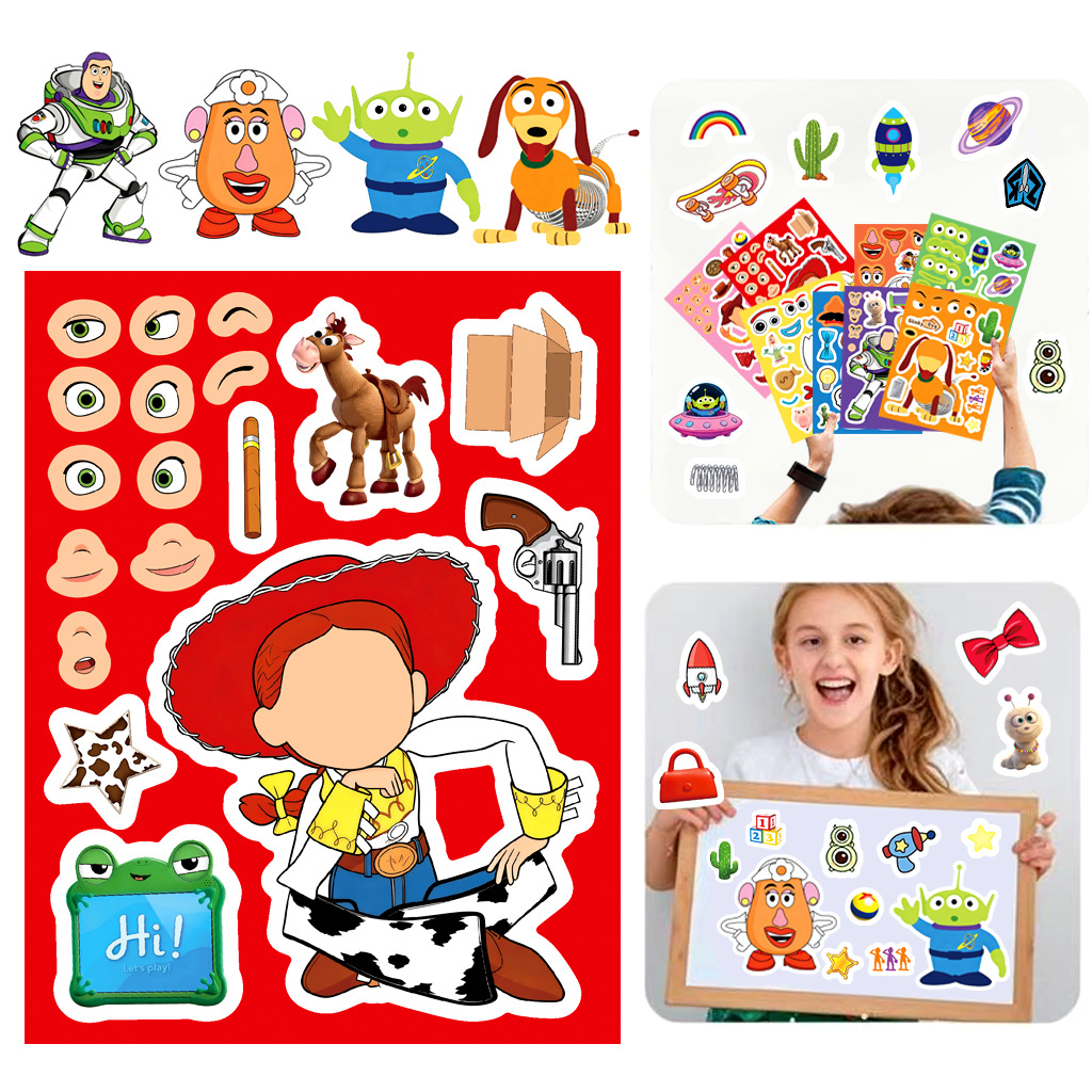 8/16 ورقة ملصقات كرتونية لصنع  - مراجعة Novelty Gifts وسعره