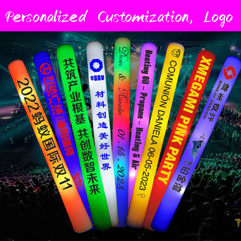 30 عصا إسفنجية مضيئة بتقنية LE - مراجعة Flashing Led Foam Sticks Party وسعره