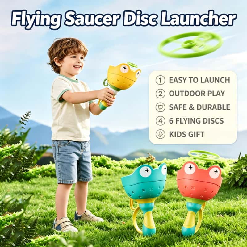 قاذف أقراص طائرة للأطفال، ألعا - مراجعة Novelty Gifts وسعره