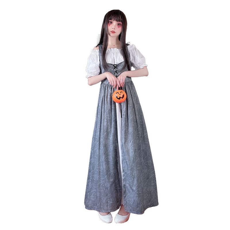 فستان طويل بتصميم عصر النهضة،  - مراجعة Medieval Renaissance Dress Women وسعره