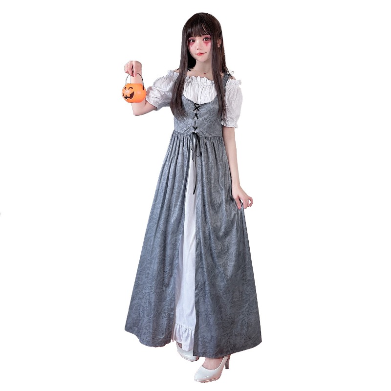 فستان طويل بتصميم عصر النهضة،  - مراجعة Medieval Renaissance Dress Women وسعره