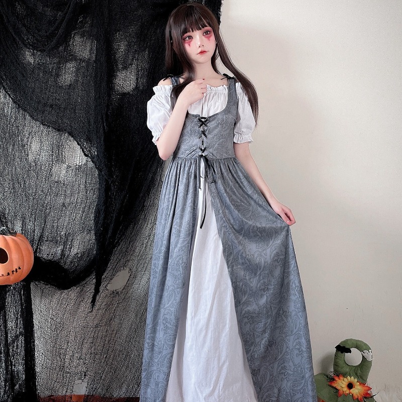 فستان طويل بتصميم عصر النهضة،  - مراجعة Medieval Renaissance Dress Women وسعره