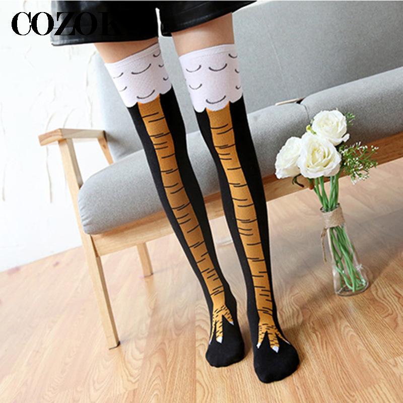 عالية الجودة المرأة مجنون مضحك - مراجعة Funny Chicken Leg Socks وسعره