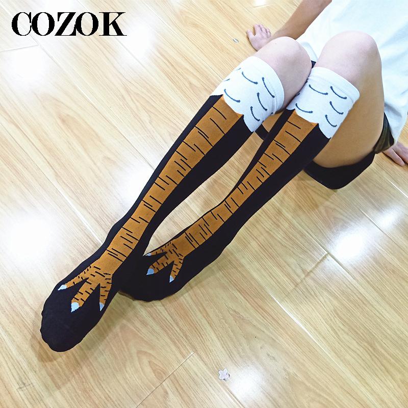 عالية الجودة المرأة مجنون مضحك - مراجعة Funny Chicken Leg Socks وسعره